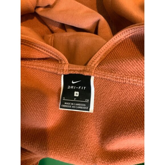 Nike Rust Brown Short Sleeve Drop Back Sweatshirt NWT, Size Small - Picture 5 of 5